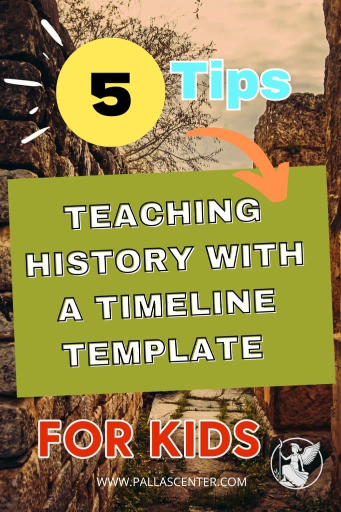 teaching history with a timeline template for kids