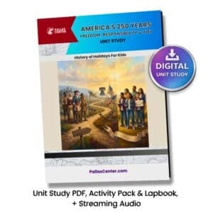 America's 250 Years: Freedom, Responsibility, and You Unit Study, Lapbook & Audio
